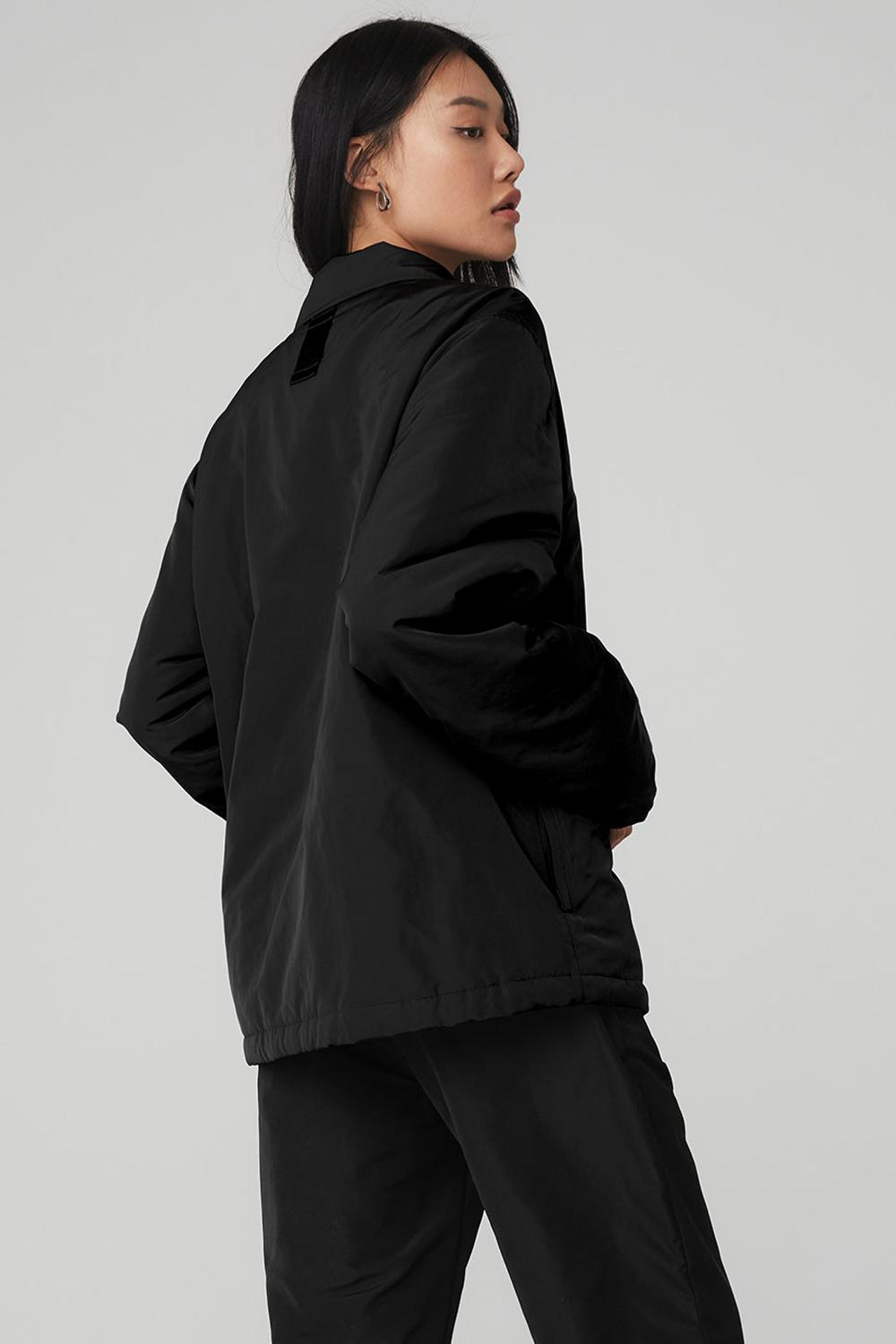 Chaquetas Alo Yoga Legend Mujer Negras | España  FLWV-75381