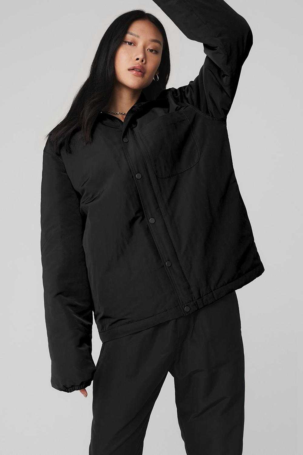Chaquetas Alo Yoga Legend Mujer Negras | España  FLWV-75381