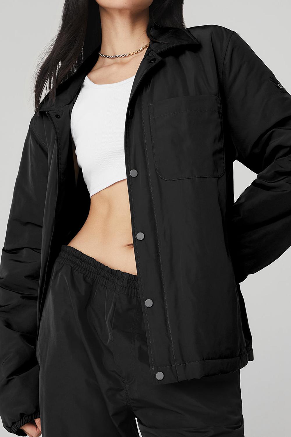 Chaquetas Alo Yoga Legend Mujer Negras | España  FLWV-75381