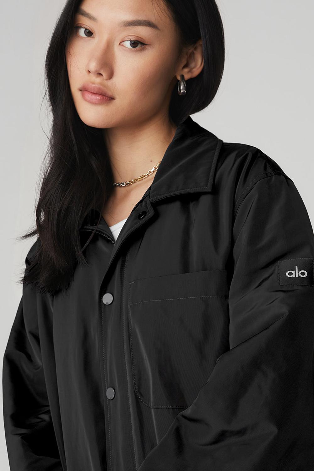 Chaquetas Alo Yoga Legend Mujer Negras | España  FLWV-75381