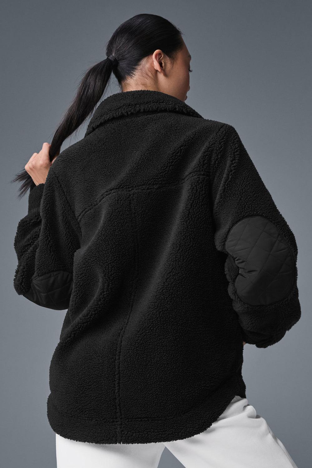 Chaquetas Alo Yoga Sherpa Edge Shacket Mujer Negras | España  NIXL-03491