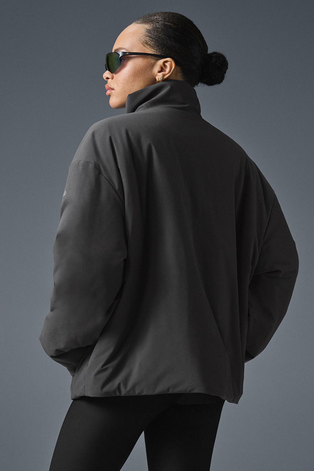 Chaquetas Alo Yoga Stretch Woven Notable Mujer Anthracite | España  IXHS-15743