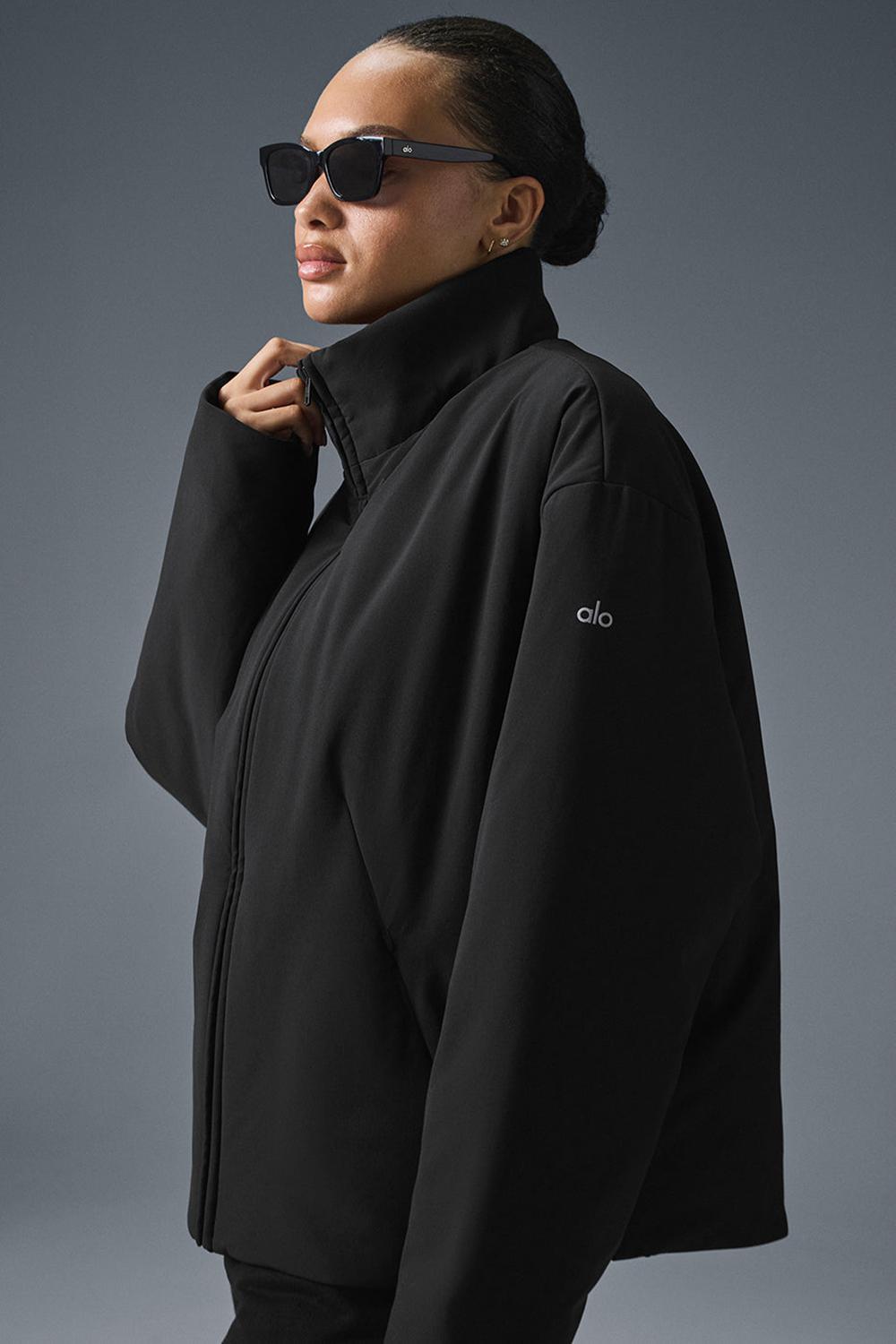 Chaquetas Alo Yoga Stretch Woven Notable Mujer Negras | España  UQHX-74015