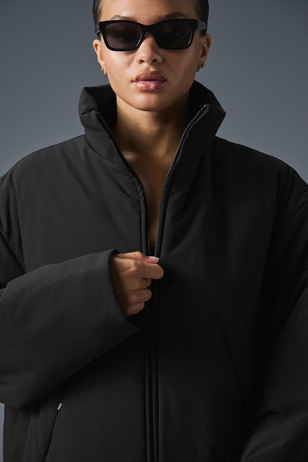 Chaquetas Alo Yoga Stretch Woven Notable Mujer Negras | España  UQHX-74015