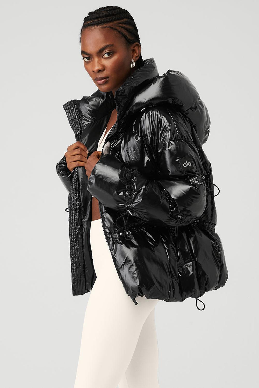 Chaquetas Alo Yoga Stunner Mujer Negras | España  CAFZ-16954