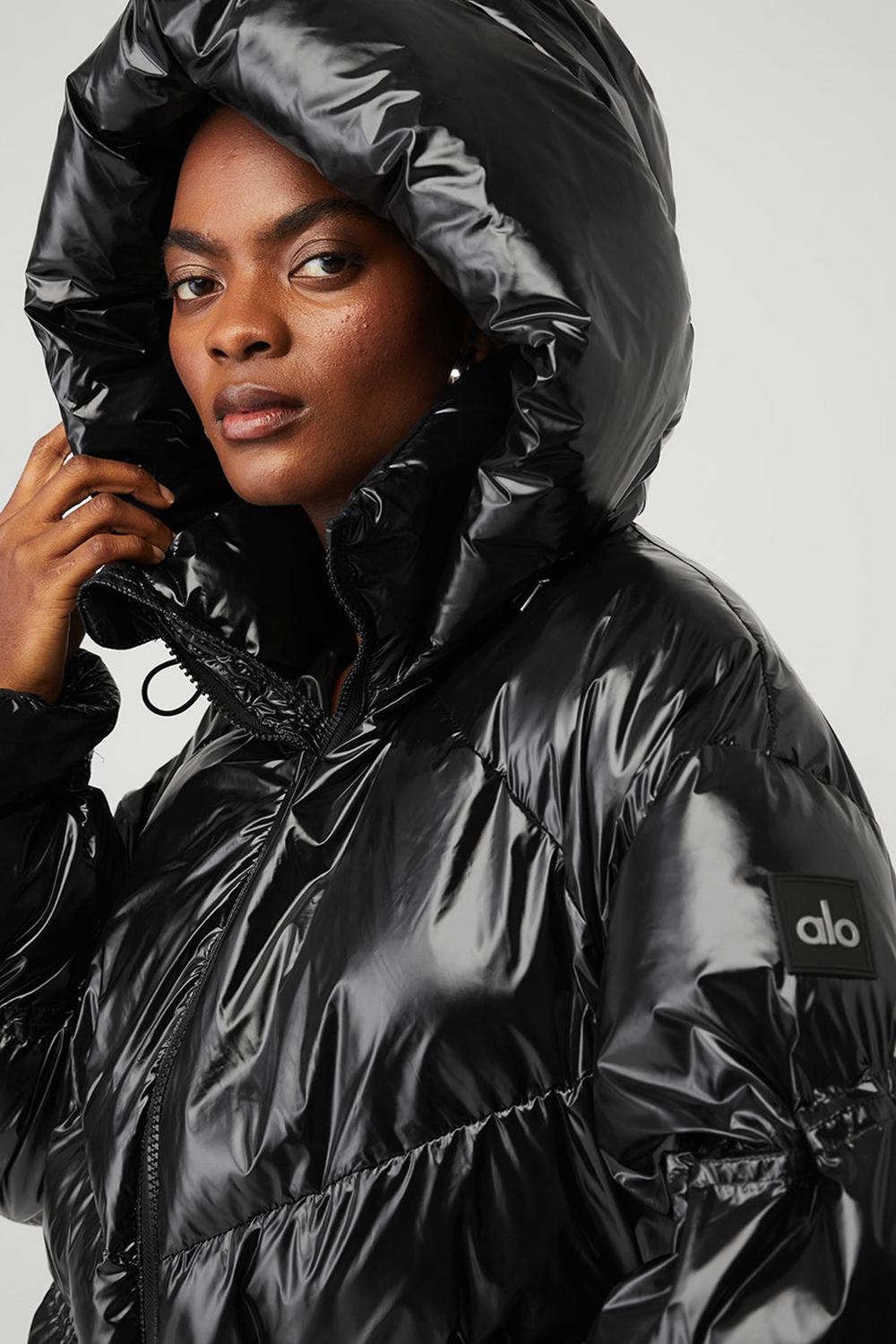 Chaquetas Alo Yoga Stunner Mujer Negras | España  CAFZ-16954