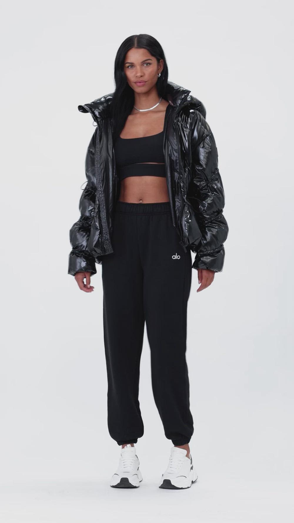 Chaquetas Alo Yoga Stunner Mujer Negras | España  CAFZ-16954