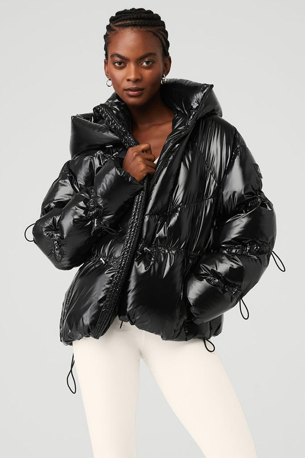 Chaquetas Alo Yoga Stunner Mujer Negras | España  CAFZ-16954