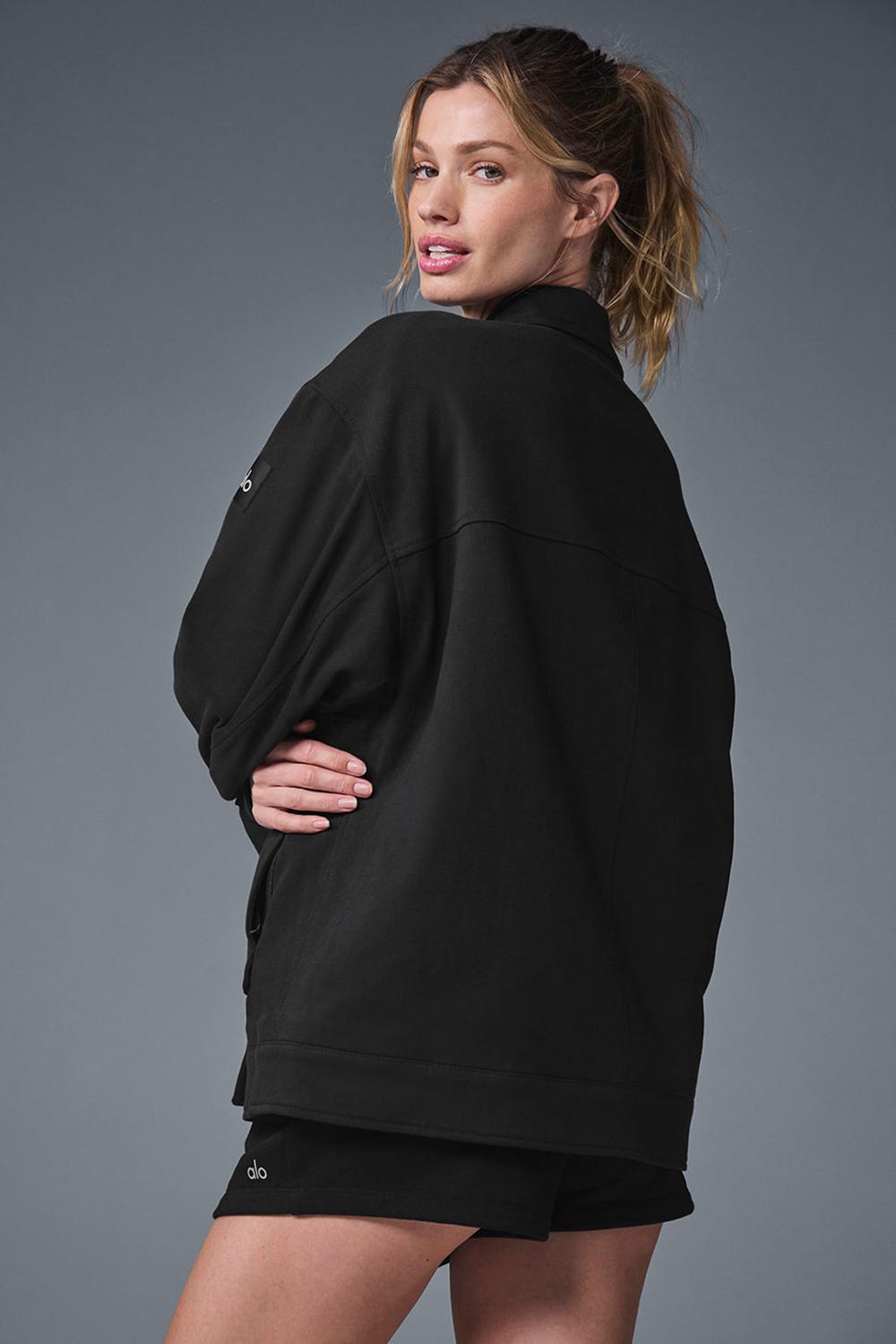 Chaquetas Alo Yoga Unisex One Up Mujer Negras | España  XAOR-89125