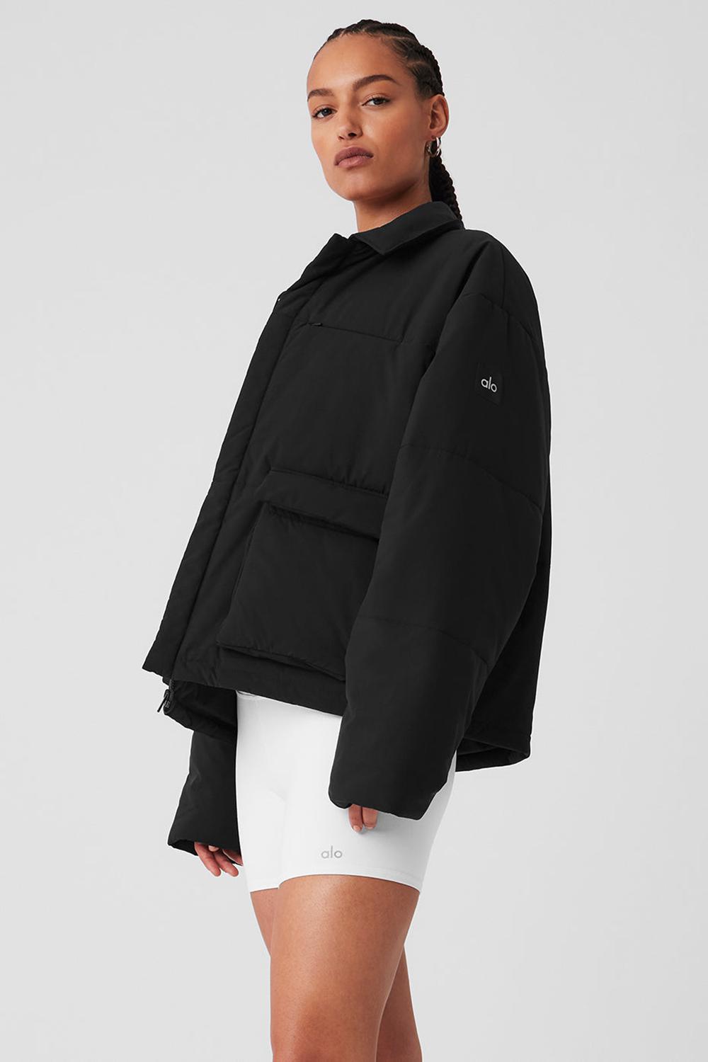 Chaquetas Alo Yoga Voyage Utility Cargo Mujer Negras | España  VUPZ-46098