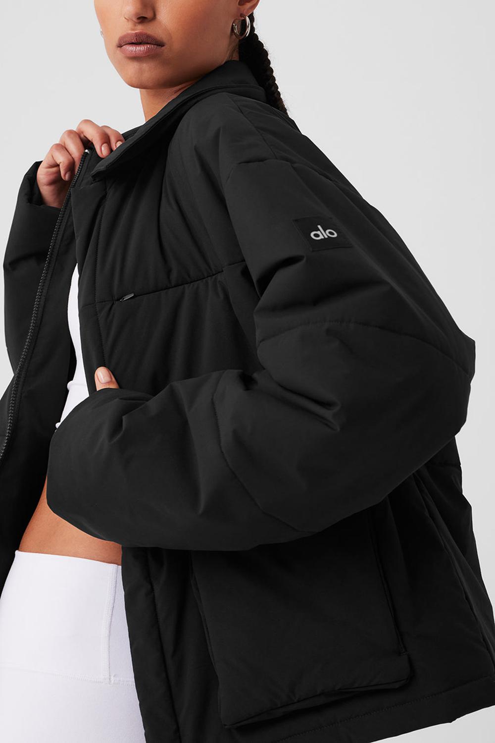 Chaquetas Alo Yoga Voyage Utility Cargo Mujer Negras | España  VUPZ-46098