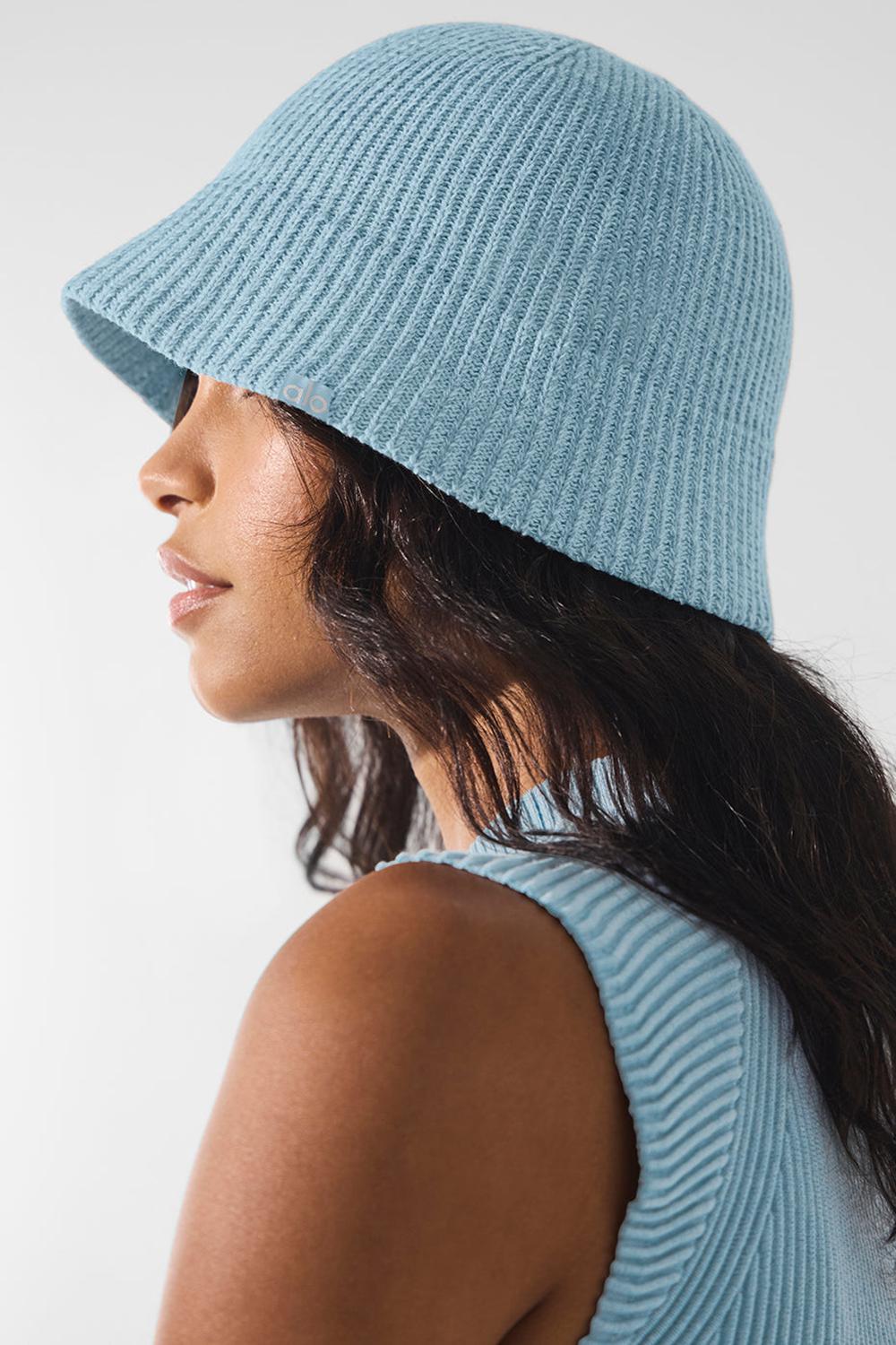 Cloche Alo Yoga Denim Knit Mujer Azules Verde Menta Azules | España  KGEQ-56489