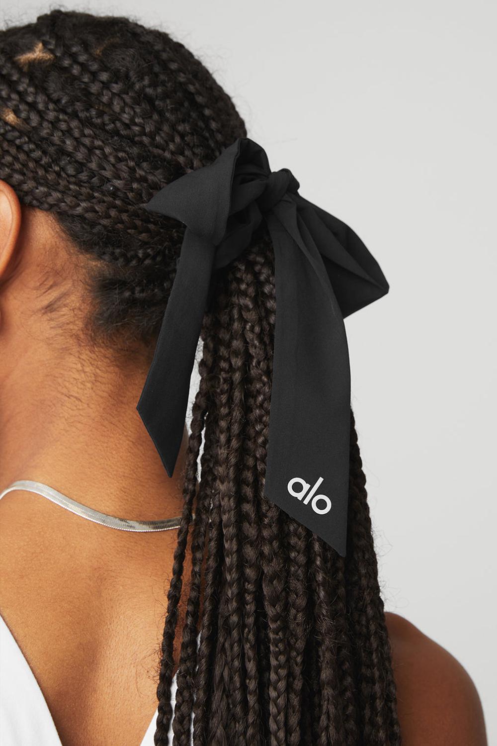 Coletero Alo Yoga Love Knots Tie Mujer Negras | España  FGWI-81324