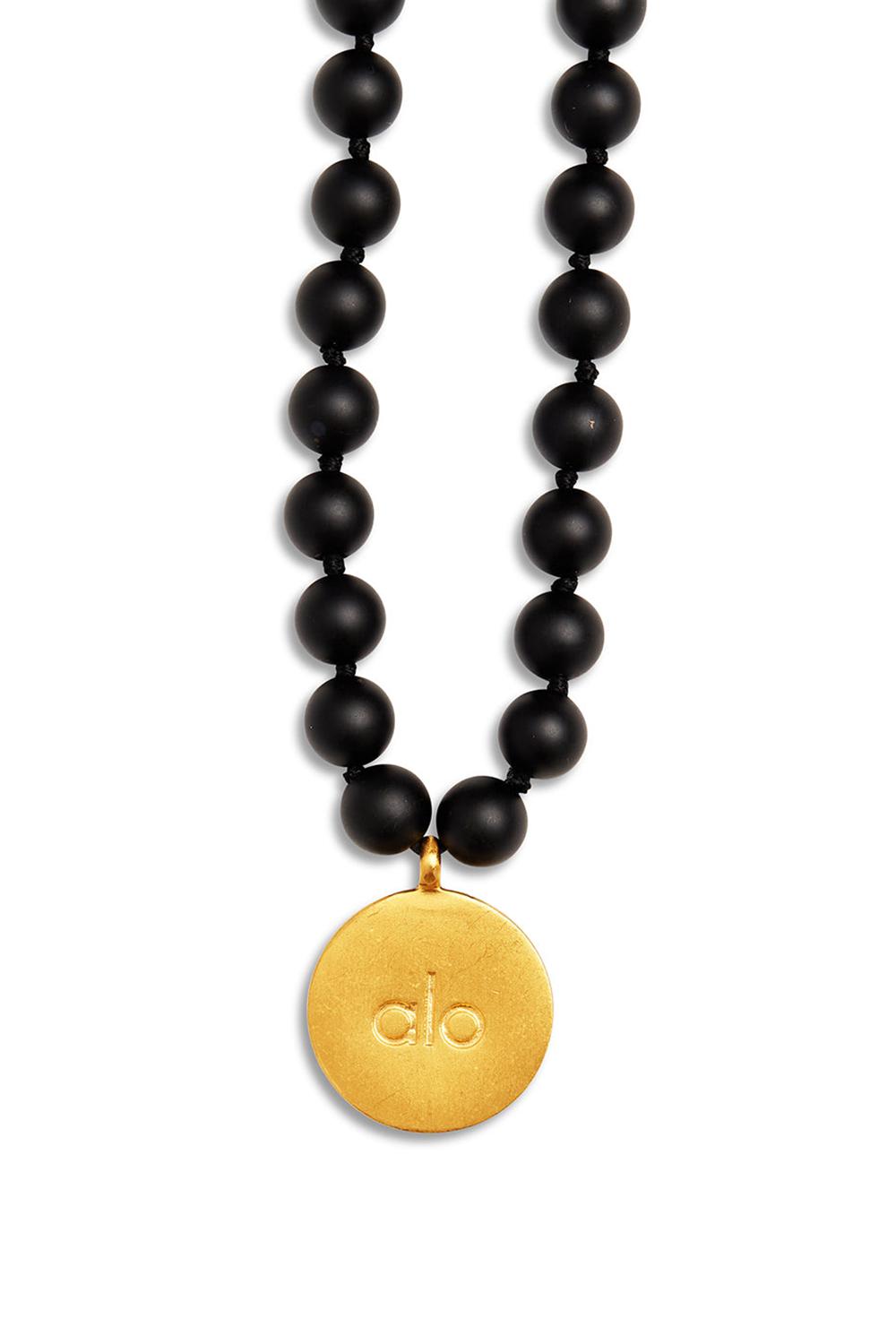 Collares Alo Yoga Black Onyx Mala Hombre Negras | España  PMQS-48167