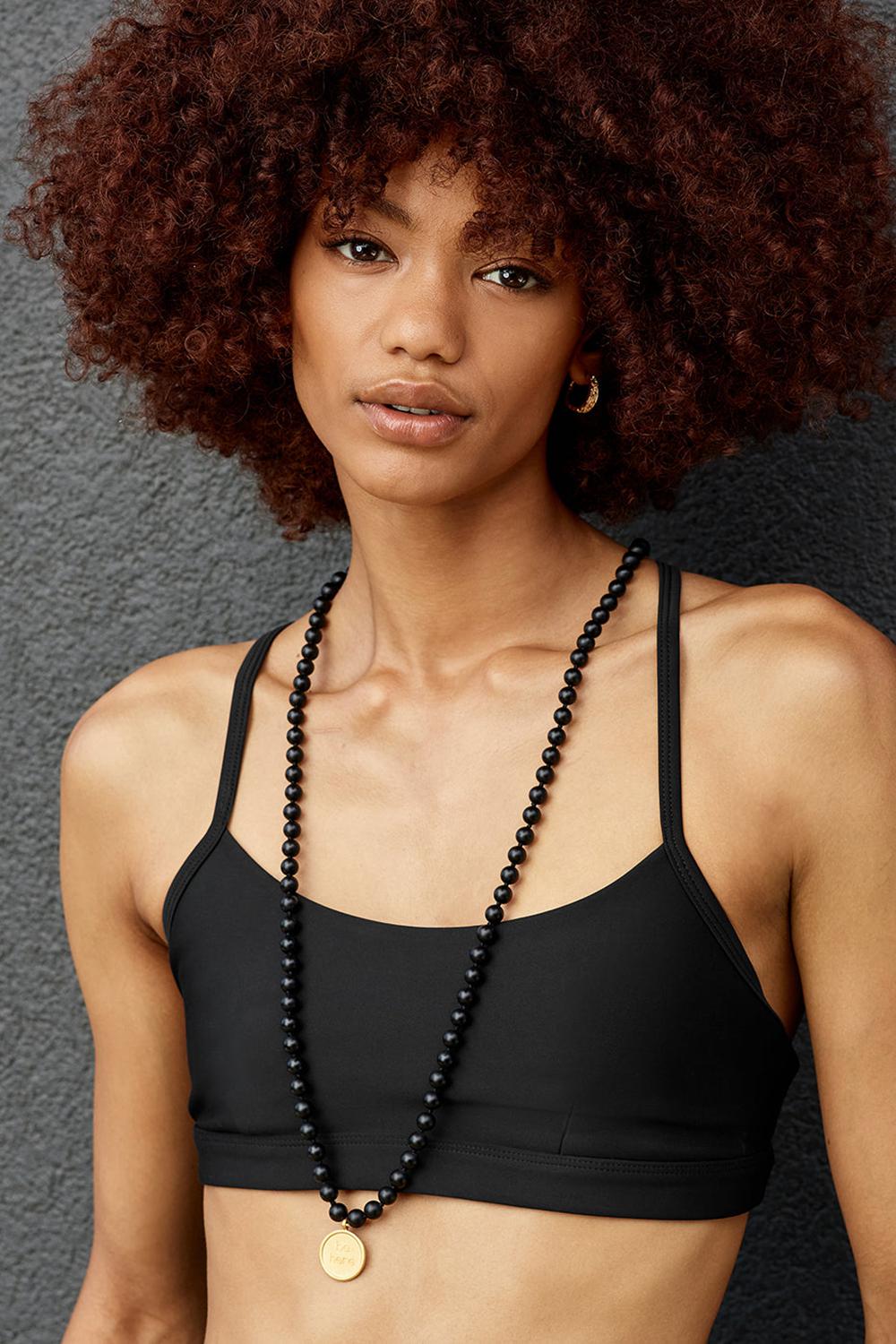 Collares Alo Yoga Black Onyx Mala Hombre Negras | España  PMQS-48167