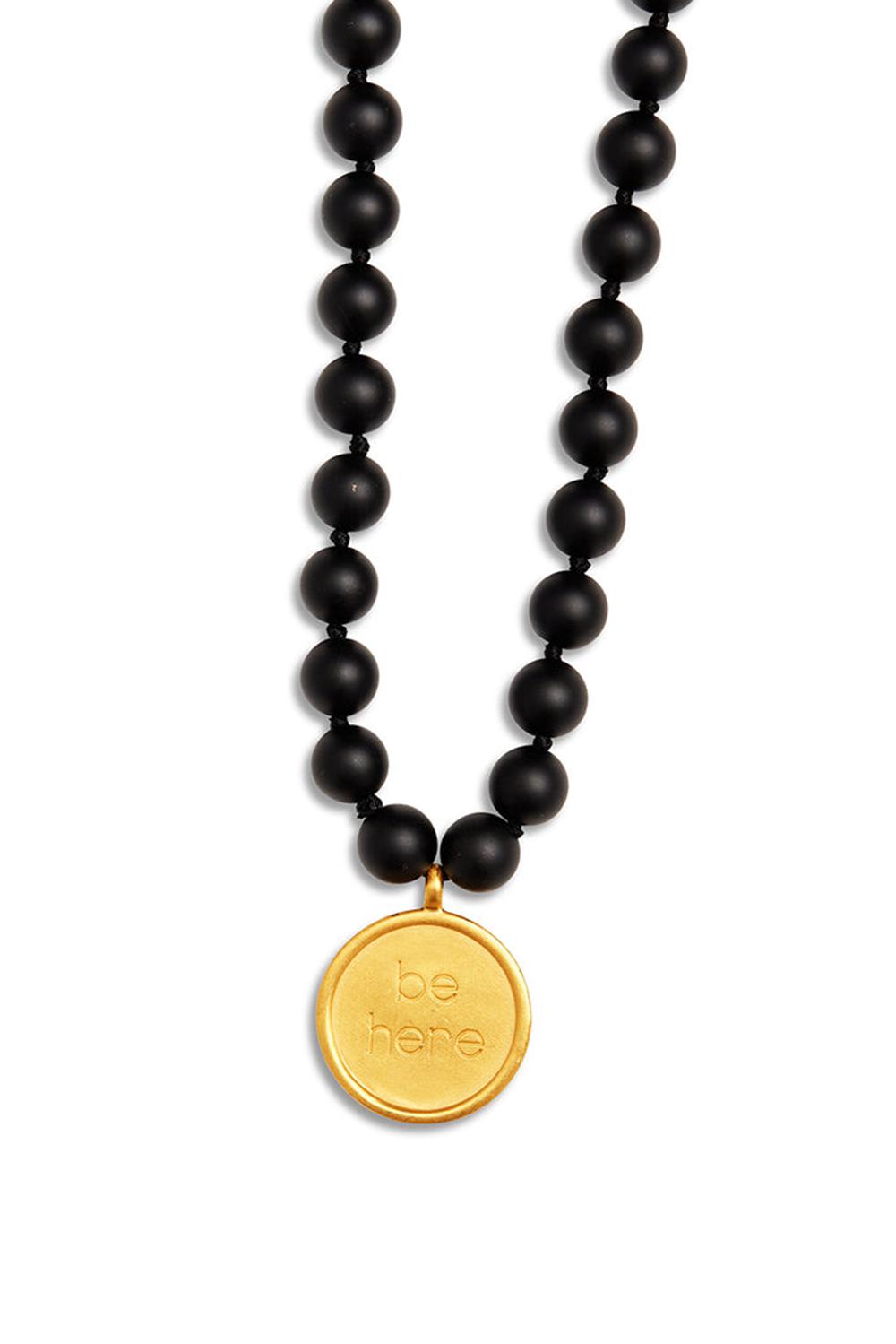 Collares Alo Yoga Black Onyx Mala Hombre Negras | España  PMQS-48167