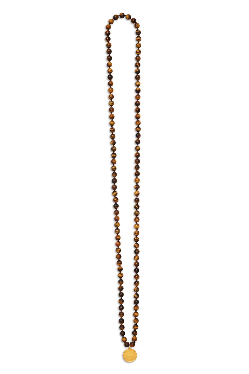 Collares Alo Yoga Tiger’s Eye Mala Hombre Marrones | España  YCXA-80394