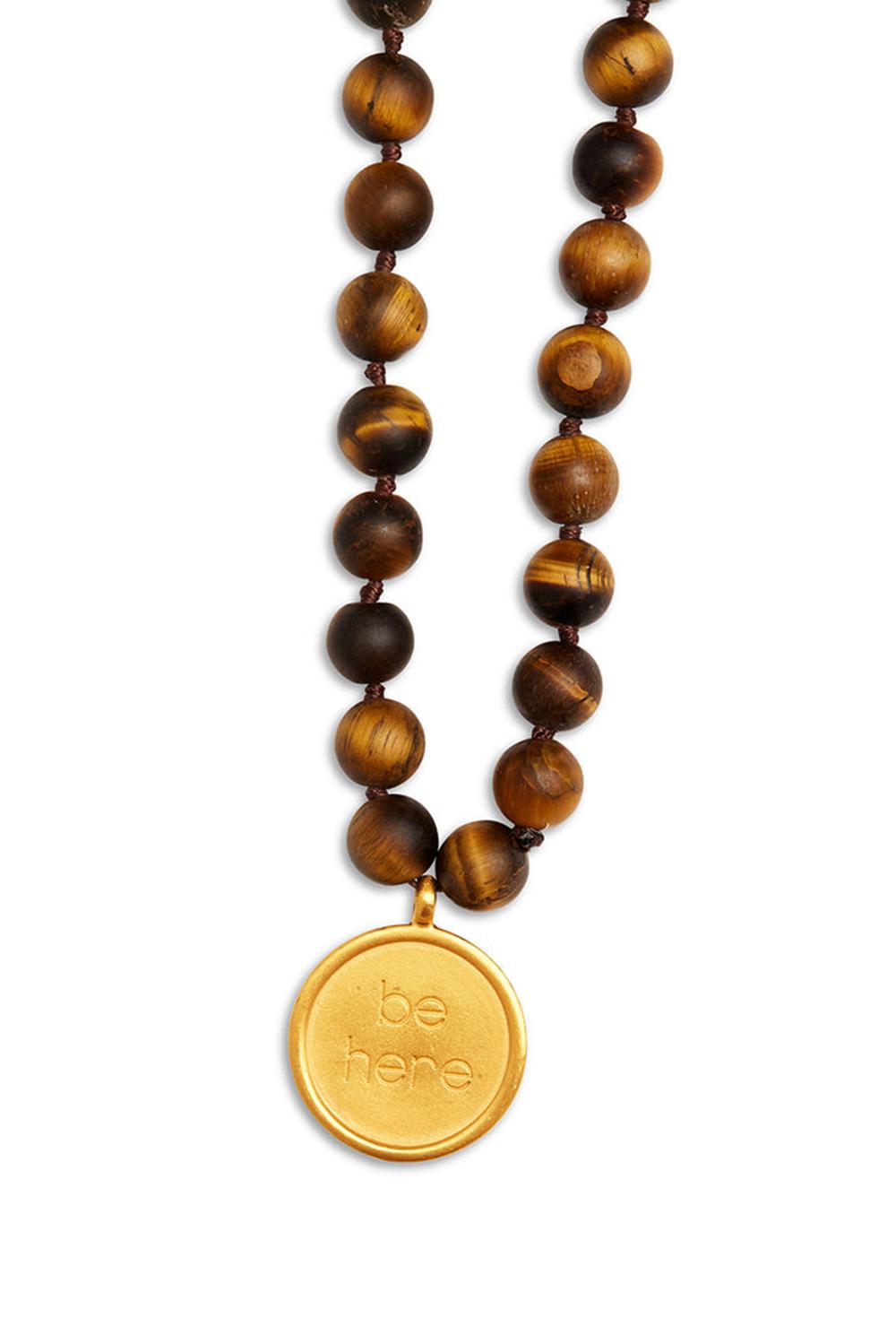 Collares Alo Yoga Tiger’s Eye Mala Mujer Marrones | España  CSXL-74293
