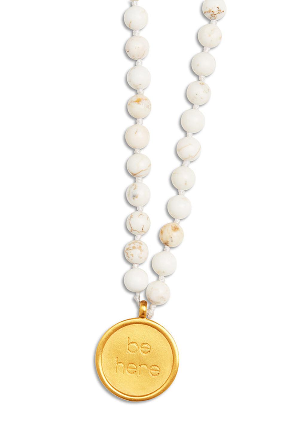 Collares Alo Yoga White Turquoise Mala Hombre Blancas | España  JMXF-09617
