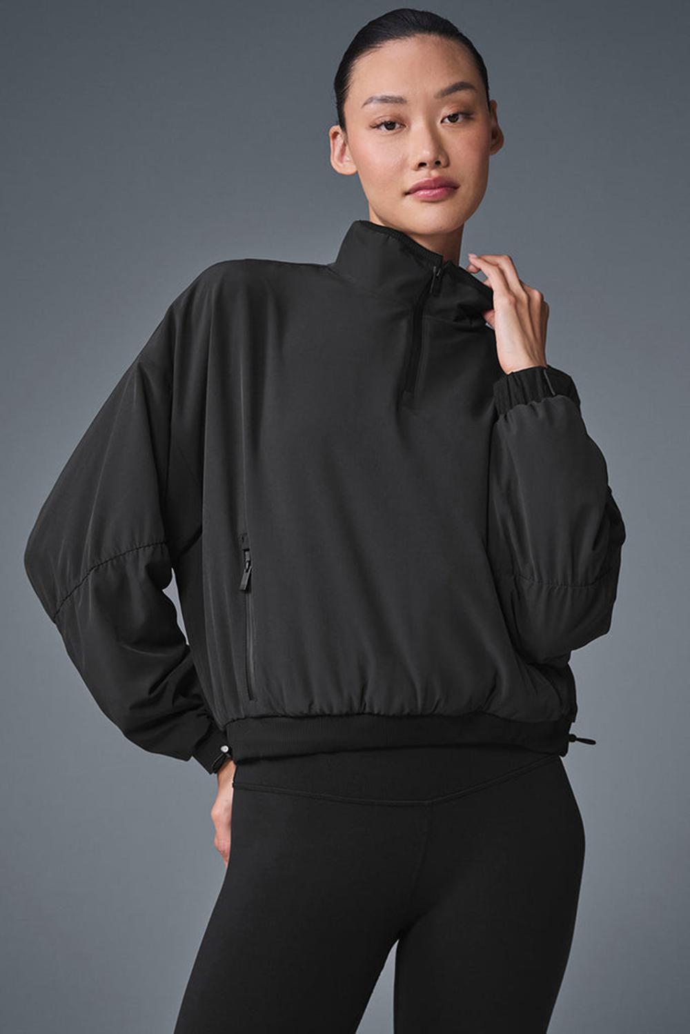 Coverup Alo Yoga Cropped Elevation Mujer Negras | España  NZVP-57689