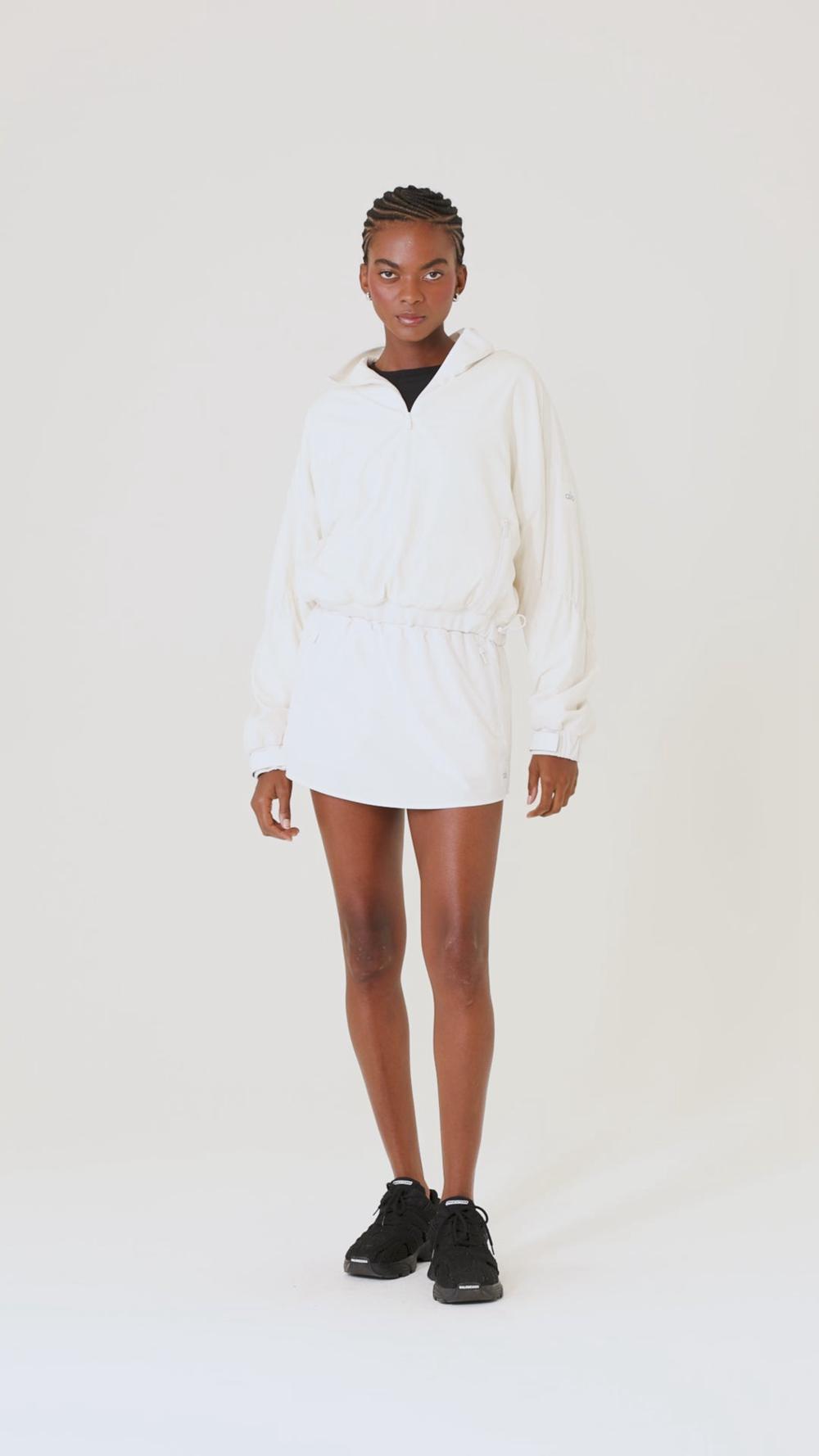 Coverup Alo Yoga Cropped Elevation Mujer Ivory | España  CWTP-42670