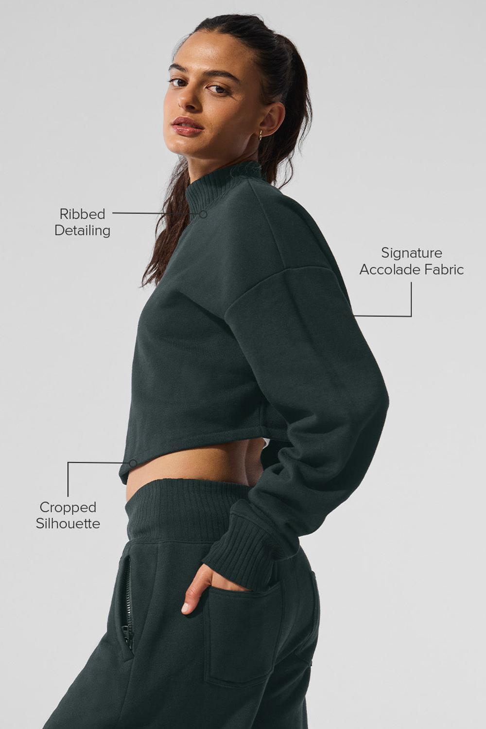 Coverup Alo Yoga Cropped Serenity Mujer Verde | España  YSNU-46150