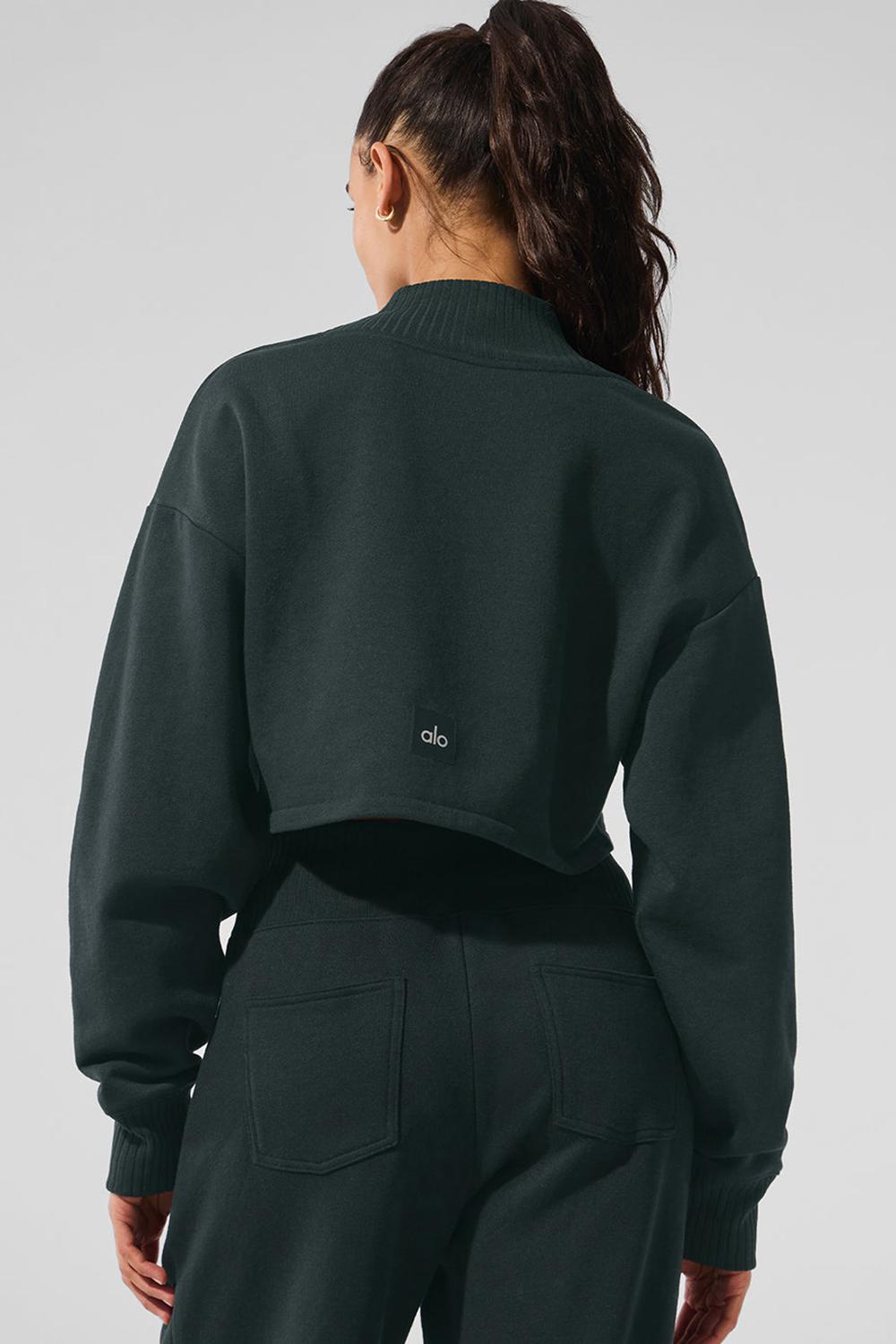 Coverup Alo Yoga Cropped Serenity Mujer Verde | España  YSNU-46150