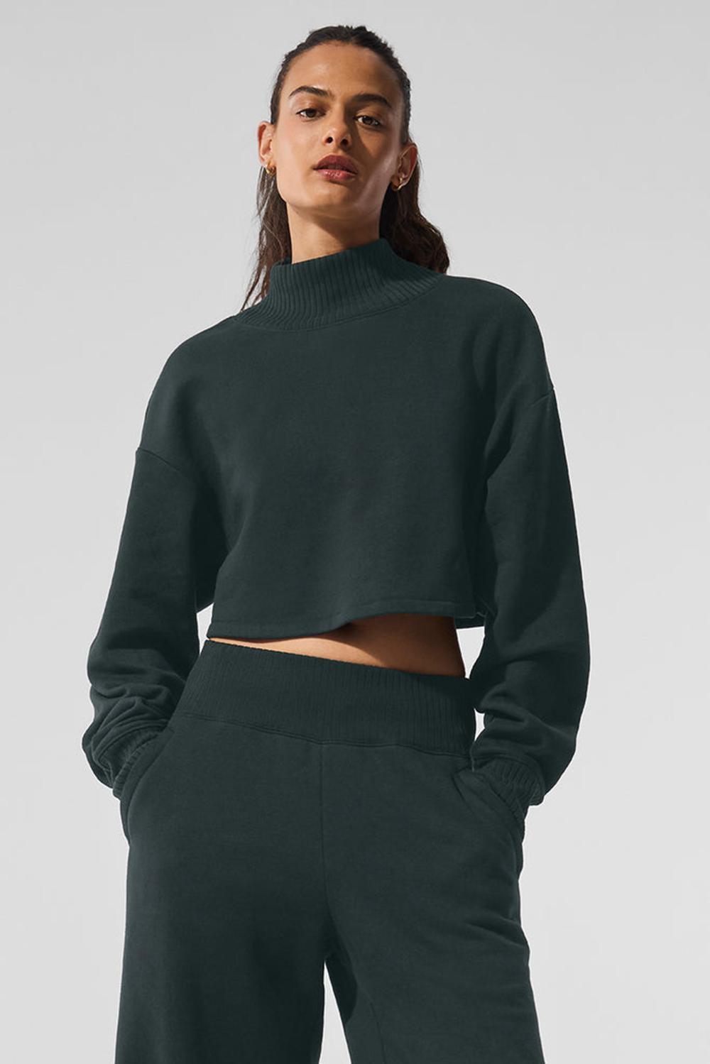 Coverup Alo Yoga Cropped Serenity Mujer Verde | España  YSNU-46150