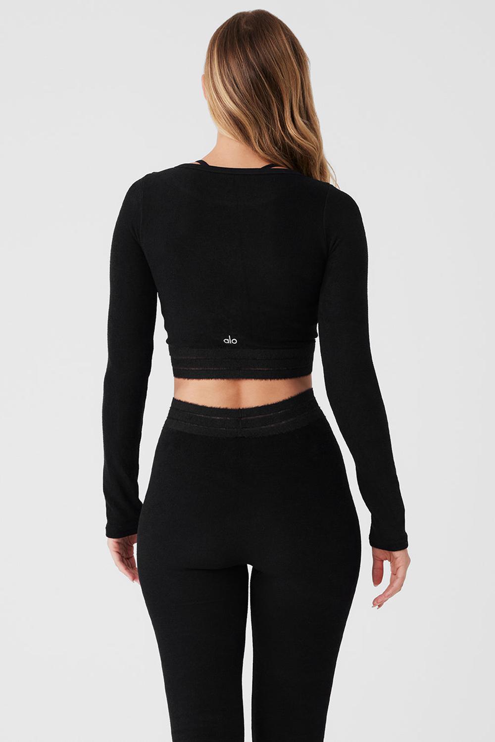 Coverup Alo Yoga Seamless Luxe Terry Cuddle Mujer Negras | España  TOFH-48319