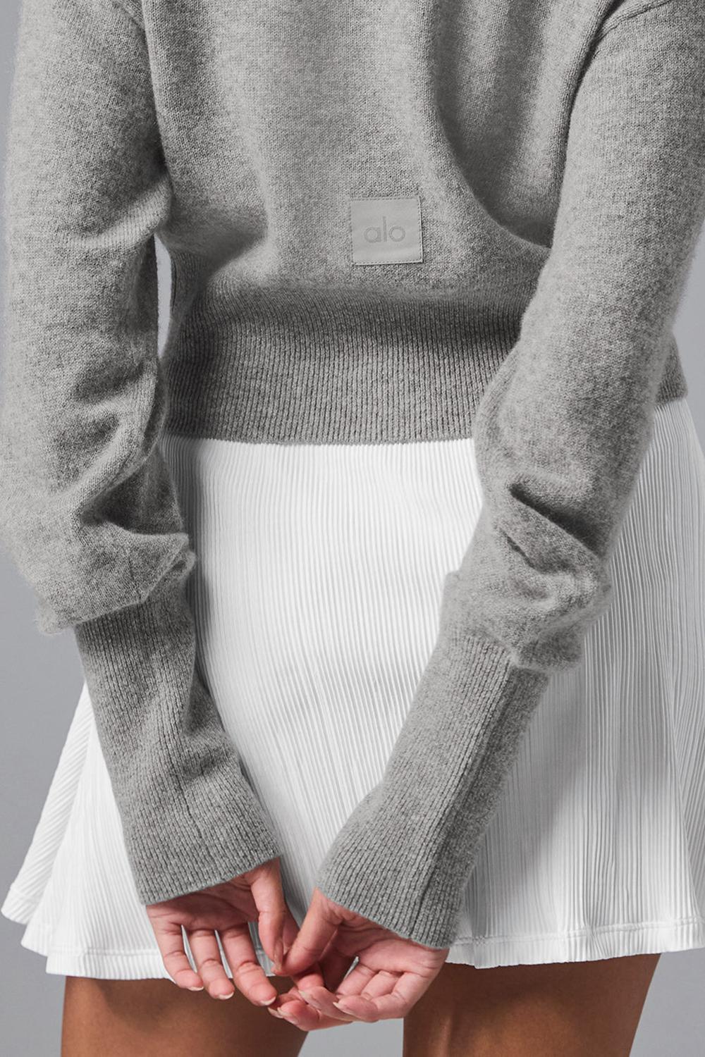 Cárdigan Alo Yoga Cashmere Jet Set Mujer Gris | España  YSWE-06215