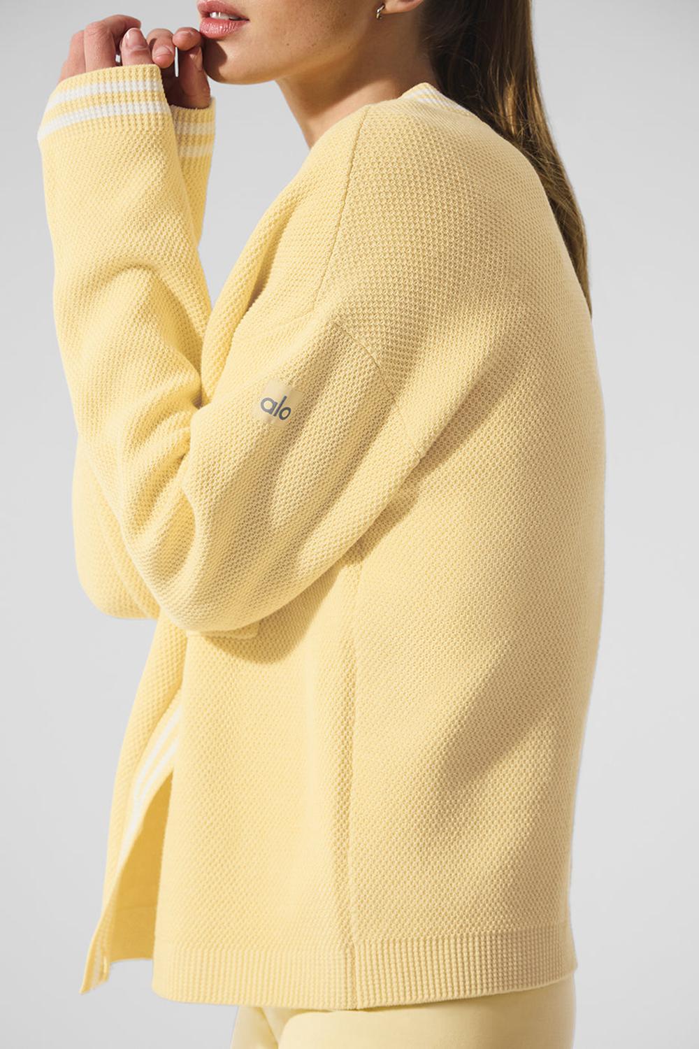 Cárdigan Alo Yoga Tennis Club Sweater Knit Mujer Blancas | España  LGZP-89102