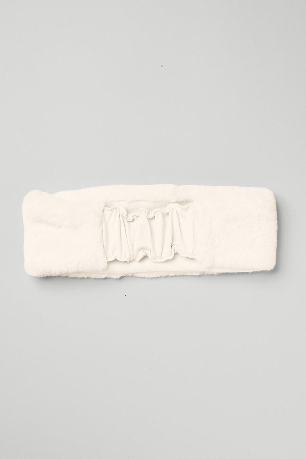 Diadema Alo Yoga Faux Fur Ear Warmers Mujer Ivory | España  ZYHW-56289