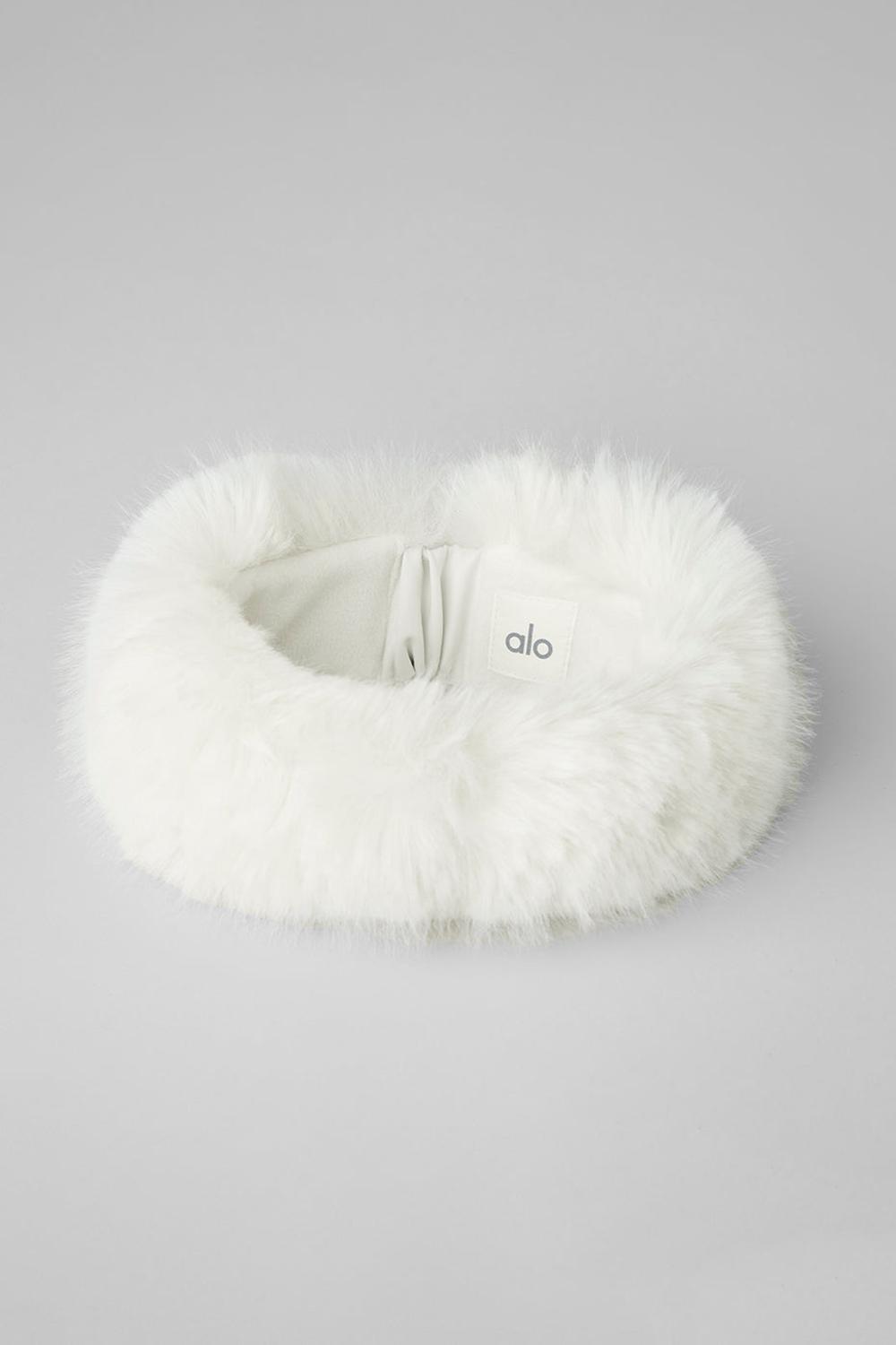 Diadema Alo Yoga Faux Fur Wintersun Mujer Ivory | España  YNQD-86940