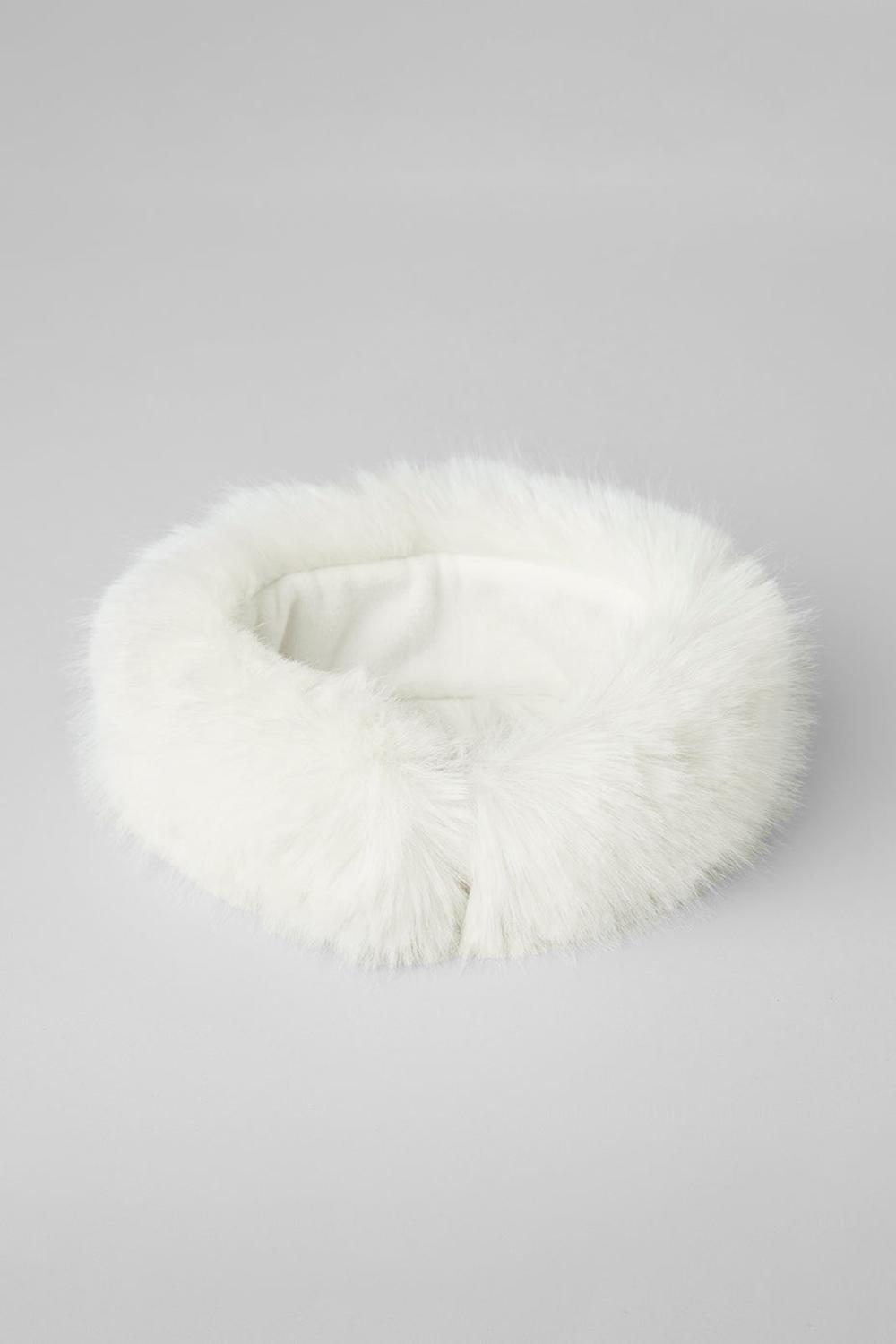 Diadema Alo Yoga Faux Fur Wintersun Mujer Ivory | España  YNQD-86940
