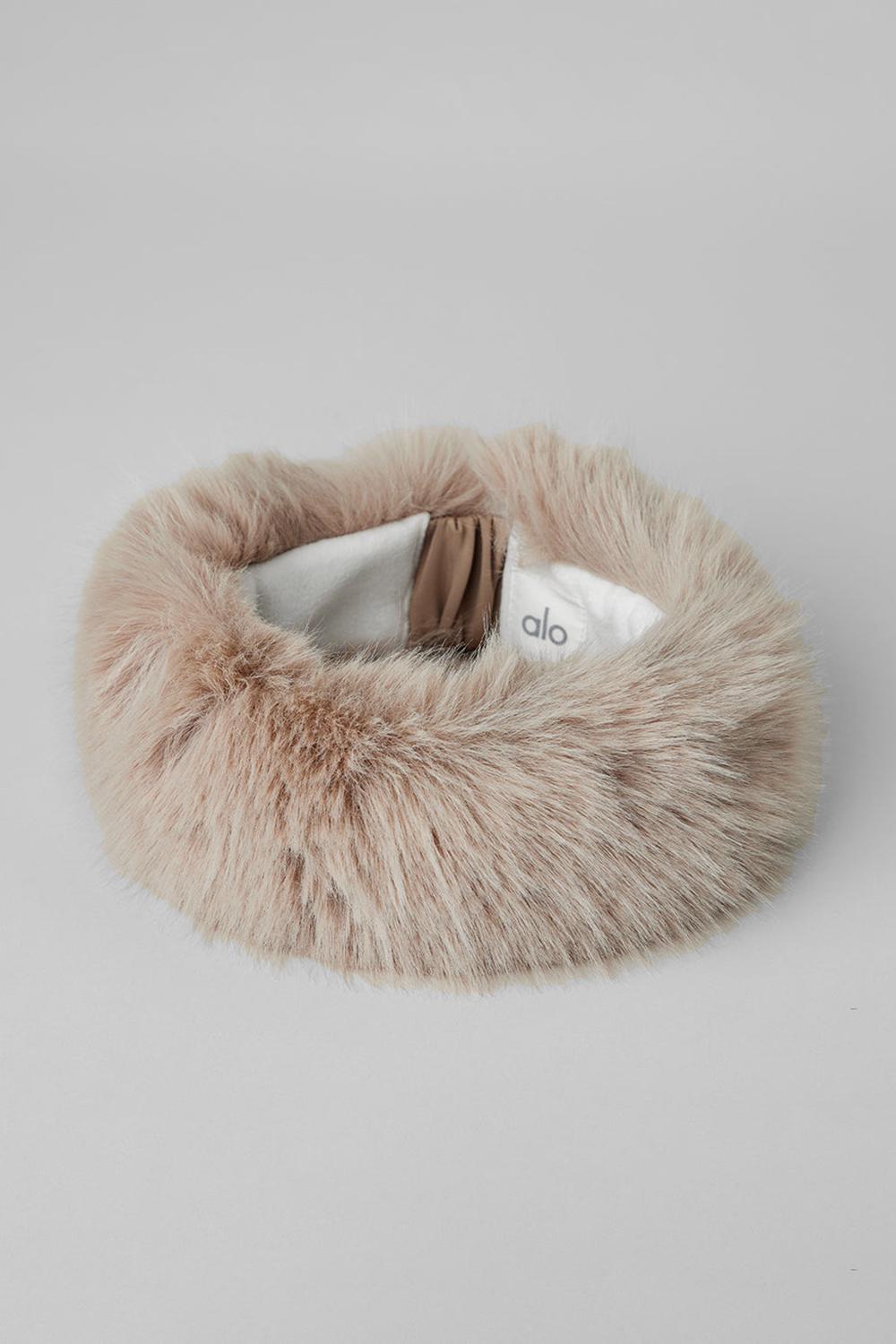 Diadema Alo Yoga Faux Fur Wintersun Mujer Oat | España  TLVI-78490