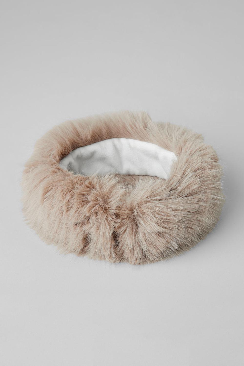 Diadema Alo Yoga Faux Fur Wintersun Mujer Oat | España  TLVI-78490