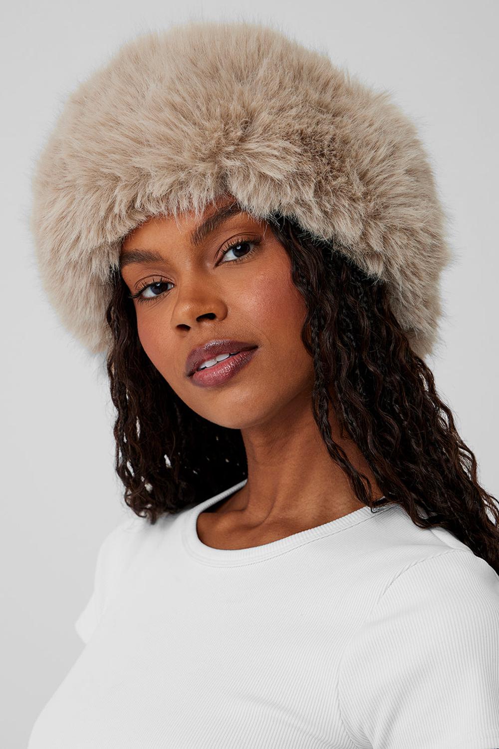 Diadema Alo Yoga Faux Fur Wintersun Mujer Oat | España  TLVI-78490