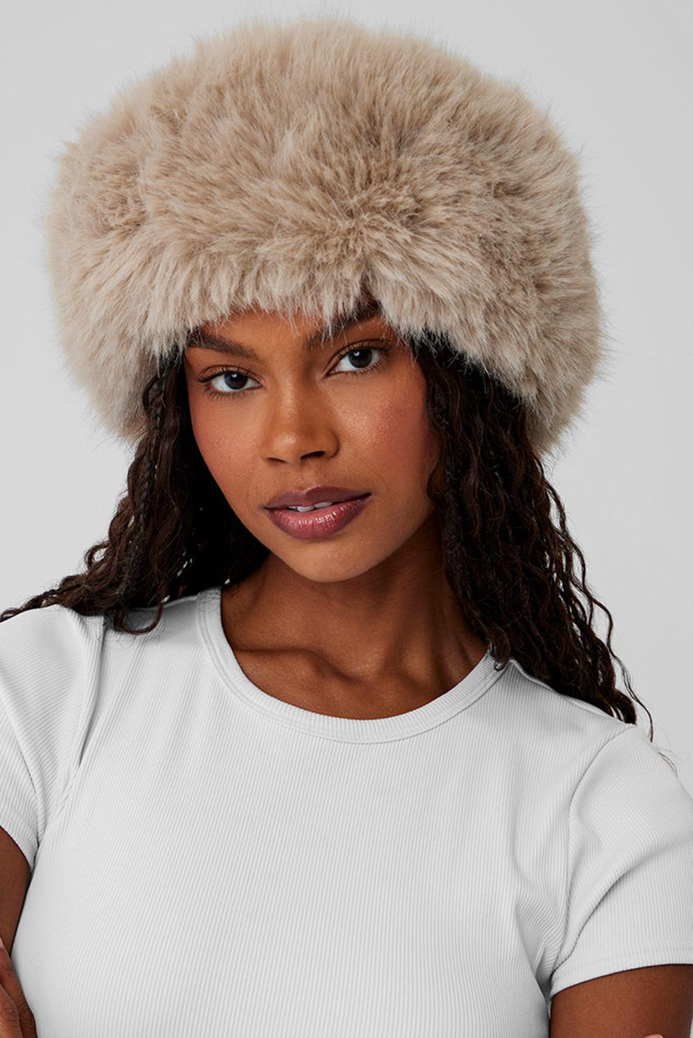 Diadema Alo Yoga Faux Fur Wintersun Mujer Oat | España  TLVI-78490