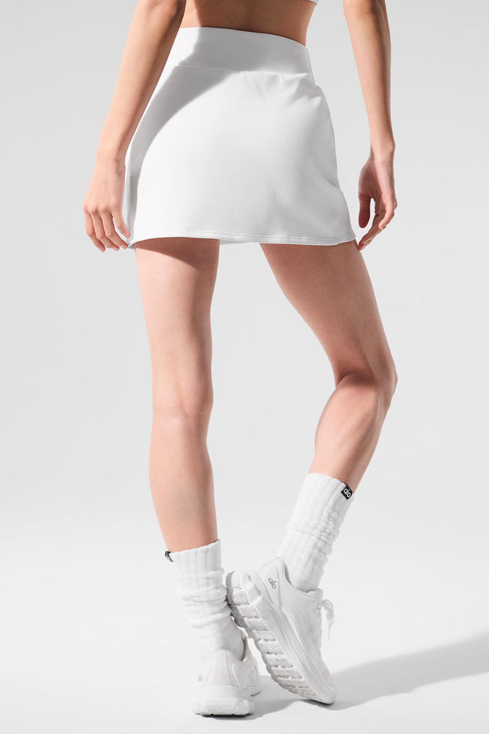Falda Alo Yoga Airbrush High-Waist Good Form Tennis Mujer Blancas | España  DJZH-14705