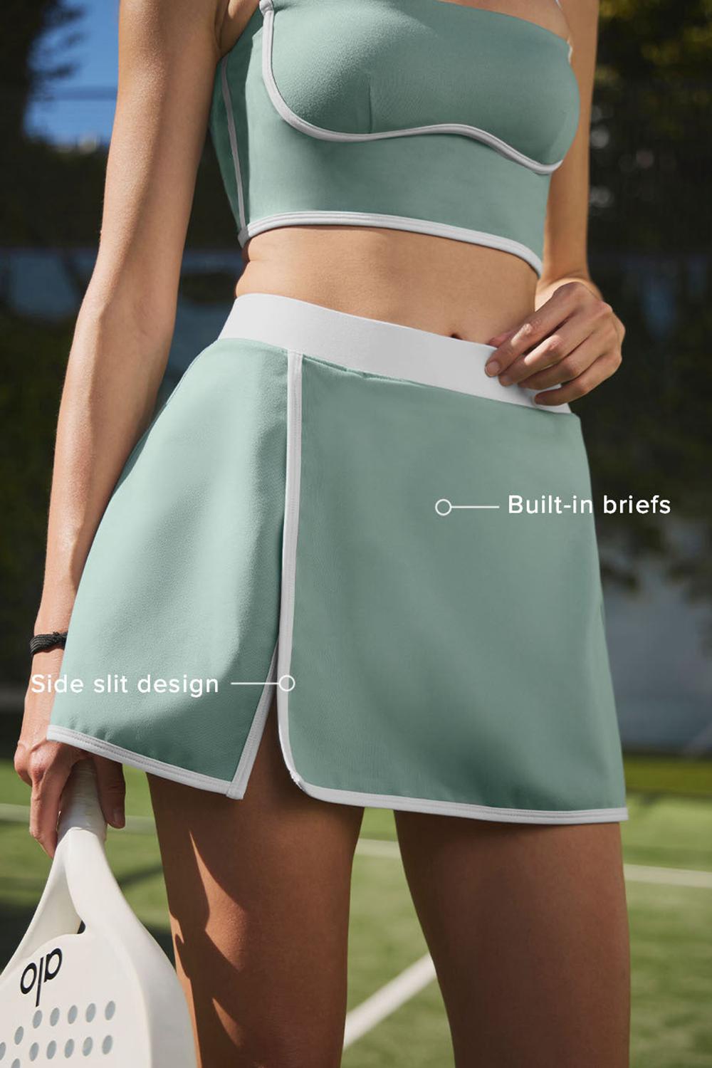 Falda Alo Yoga Airbrush Streamlined Mujer Verde | España  OYFQ-27815