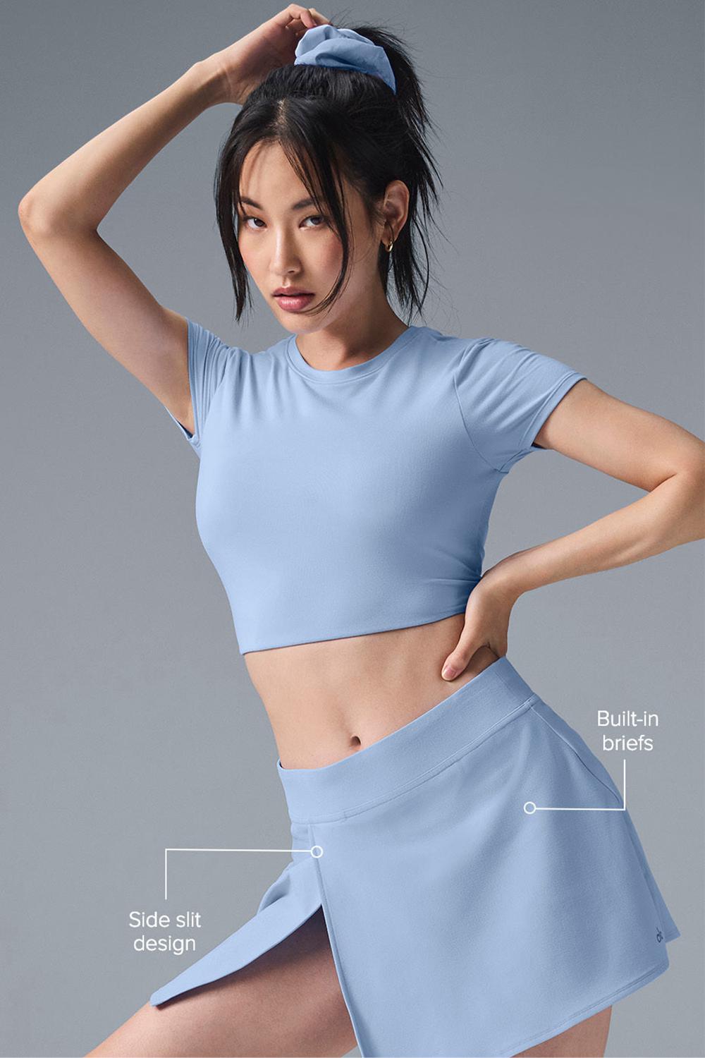 Falda Alo Yoga Alosoft Backspin Mujer Azules | España  RTMN-01953