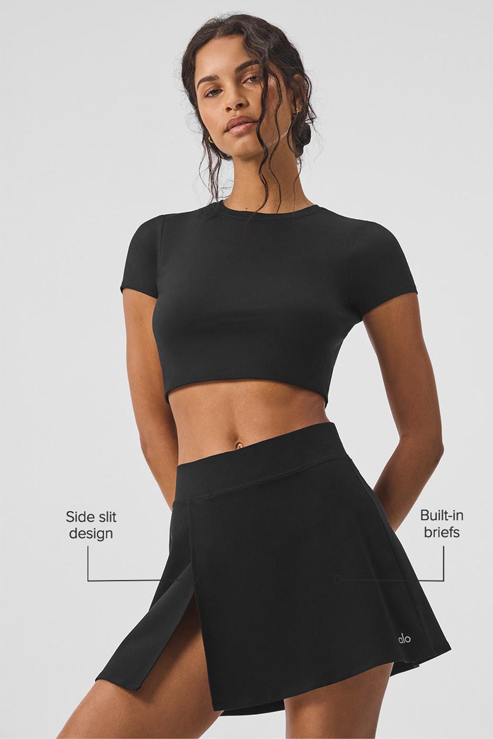Falda Alo Yoga Alosoft Backspin Mujer Negras | España  PFRQ-31026