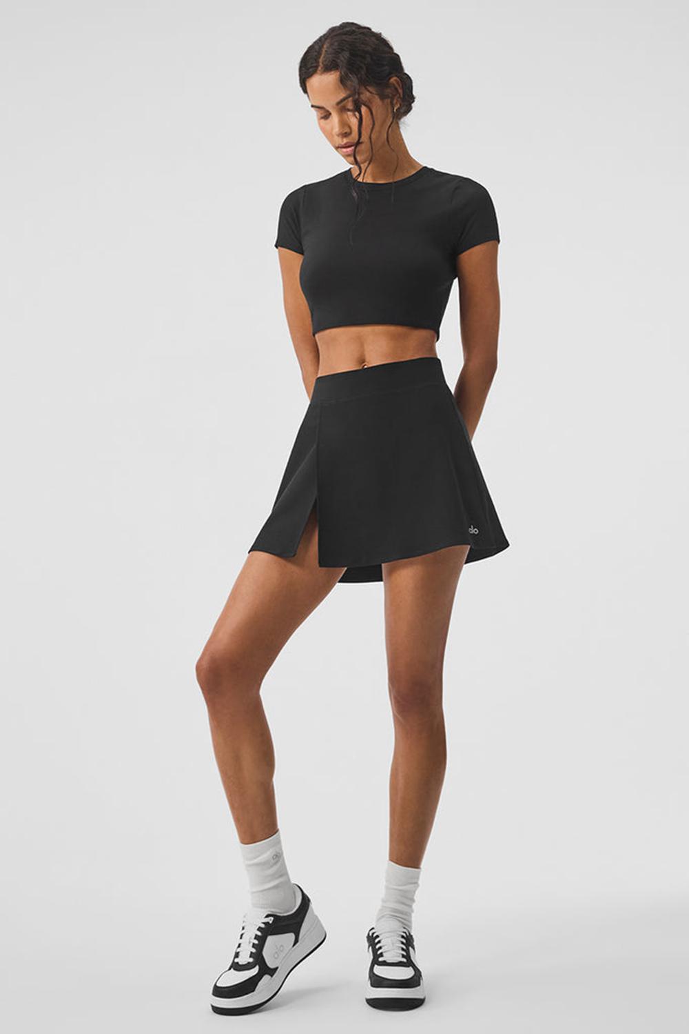 Falda Alo Yoga Alosoft Backspin Mujer Negras | España  PFRQ-31026