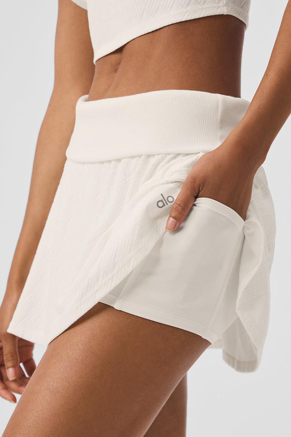 Falda Alo Yoga Doubles Only Mujer Ivory | España  DAXK-92037