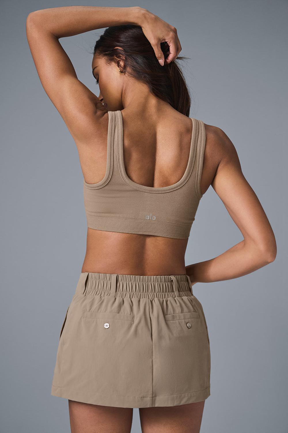 Falda Alo Yoga Fan Club Mini Mujer Gravel | España  OGZQ-82956