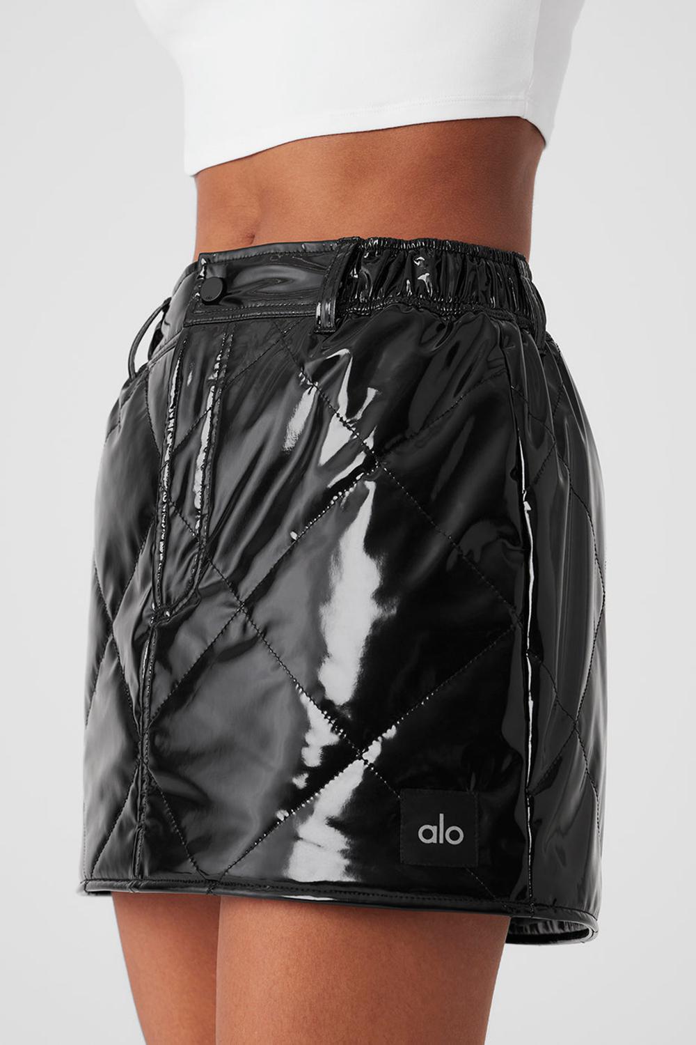 Falda Alo Yoga Snomoto Mini Mujer Negras | España  OQHX-21390