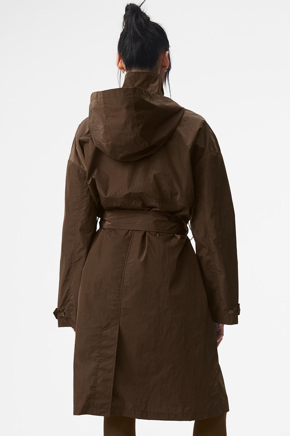 Gabardina Alo Yoga Crinkle On The Move Mujer Espresso | España  KCIS-31708