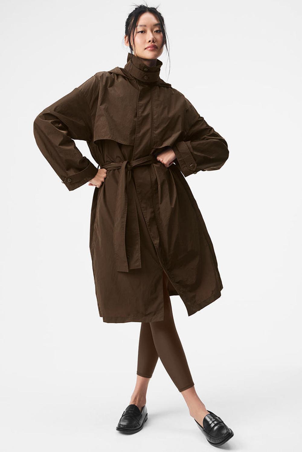 Gabardina Alo Yoga Crinkle On The Move Mujer Espresso | España  KCIS-31708