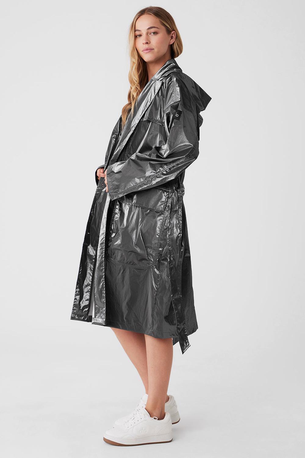 Gabardina Alo Yoga Metallic Break Line Mujer Plateadas | España  MCDA-90657
