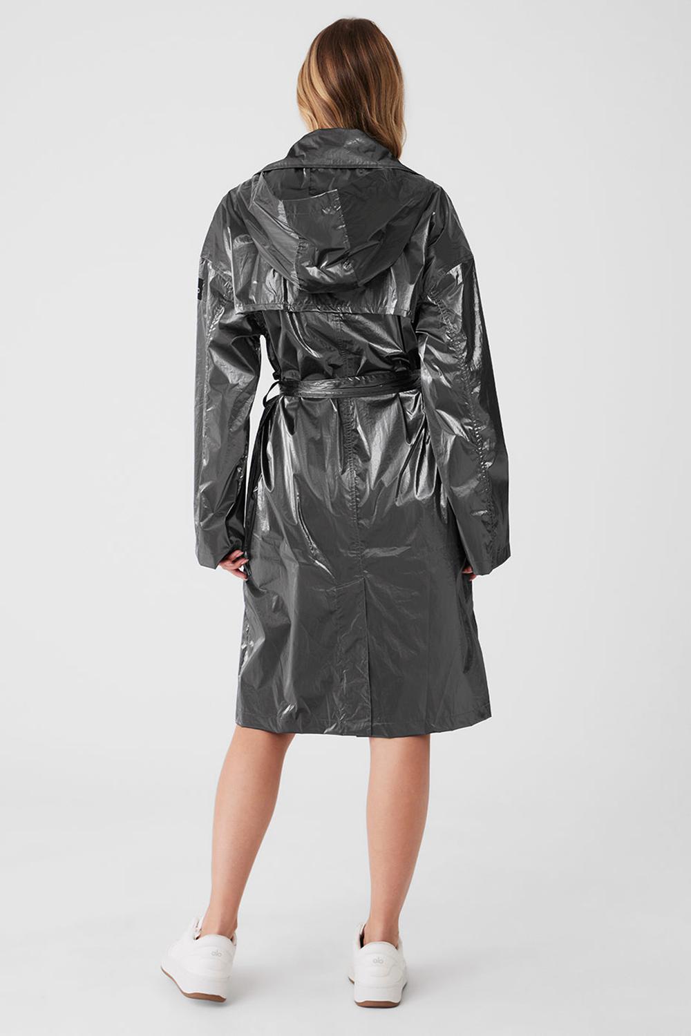 Gabardina Alo Yoga Metallic Break Line Mujer Plateadas | España  MCDA-90657